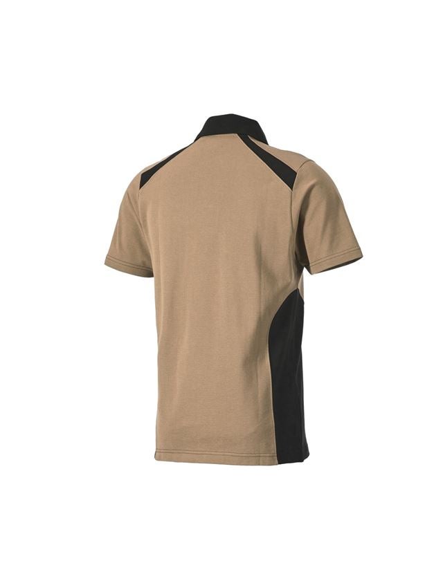 Tričká, pulóvre a košele: Polo tričko cotton e.s.active + kaki/čierna 2