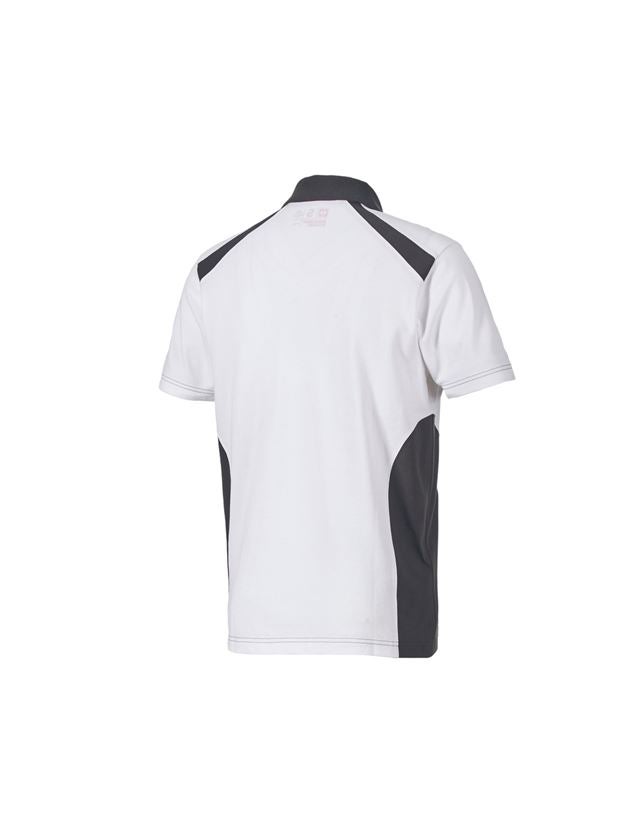 Tričká, pulóvre a košele: Polo tričko cotton e.s.active + biela/antracitová 3