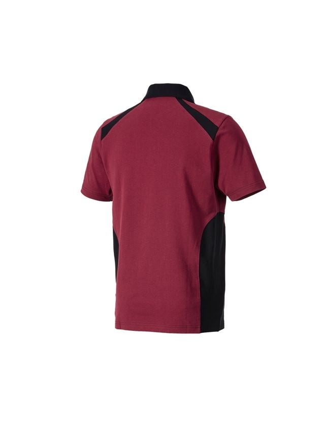 Tričká, pulóvre a košele: Polo tričko cotton e.s.active + bordová/čierna 1