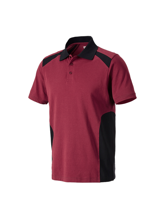 Tričká, pulóvre a košele: Polo tričko cotton e.s.active + bordová/čierna