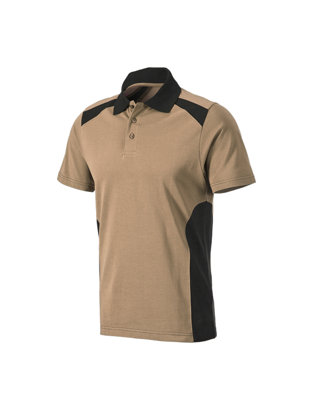 Tričká, pulóvre a košele: Polo tričko cotton e.s.active + kaki/čierna 1