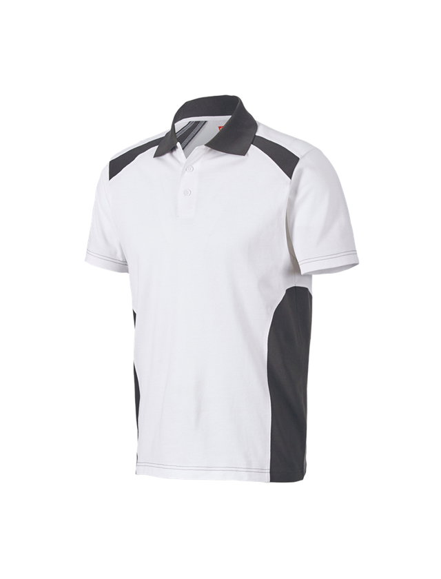 Tričká, pulóvre a košele: Polo tričko cotton e.s.active + biela/antracitová 2