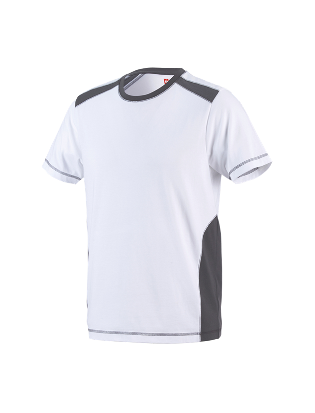 Tričká, pulóvre a košele: Tričko cotto e.s.active + biela/antracitová 2