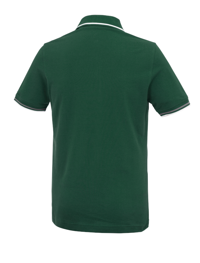 Lesníctvo / Poľnohospodárstvo: Polo tričko e.s. cotton Deluxe Colour + zelená/hliníková 1
