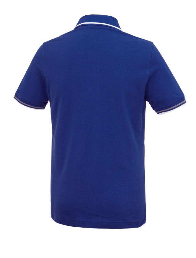 Tričká, pulóvre a košele: Polo tričko e.s. cotton Deluxe Colour + nevadzovo modrá/hliníková 1