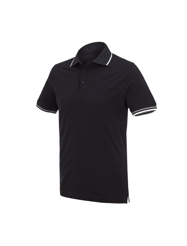 Tričká, pulóvre a košele: Polo tričko e.s. cotton Deluxe Colour + čierna/strieborná 2