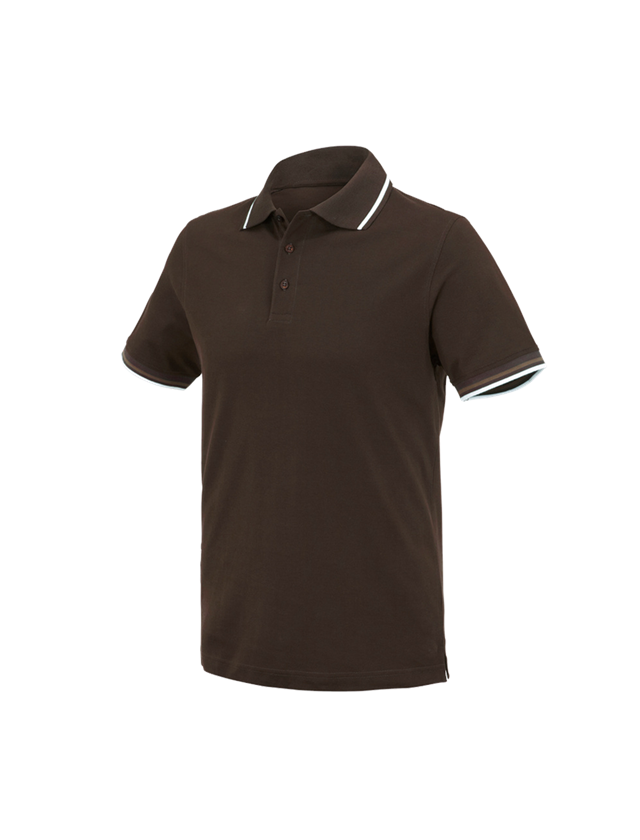 Tričká, pulóvre a košele: Polo tričko e.s. cotton Deluxe Colour + gaštanová/lieskový oriešok 2