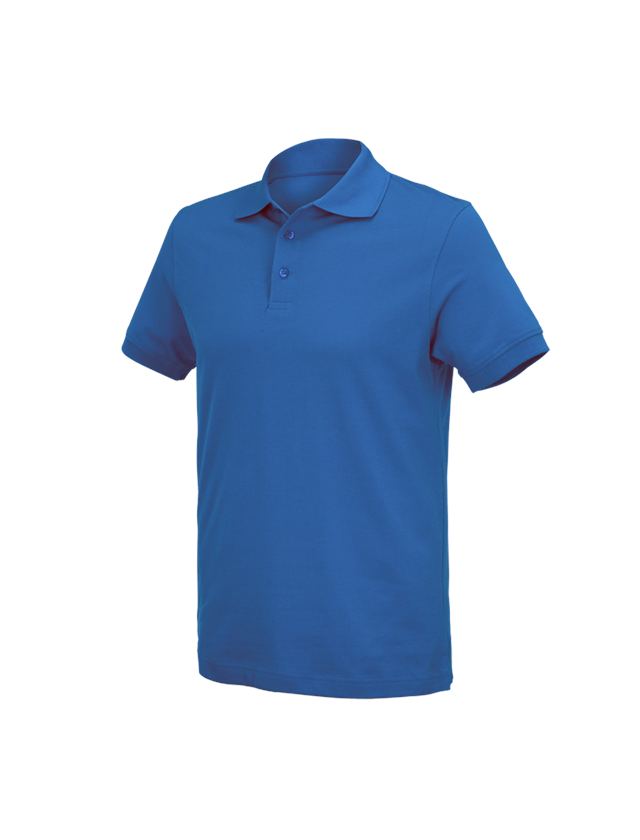 Tričká, pulóvre a košele: Polo tričko e.s. cotton Deluxe + enciánová modrá