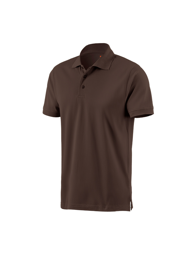 Tričká, pulóvre a košele: Polo tričko e.s. cotton + gaštanová 1