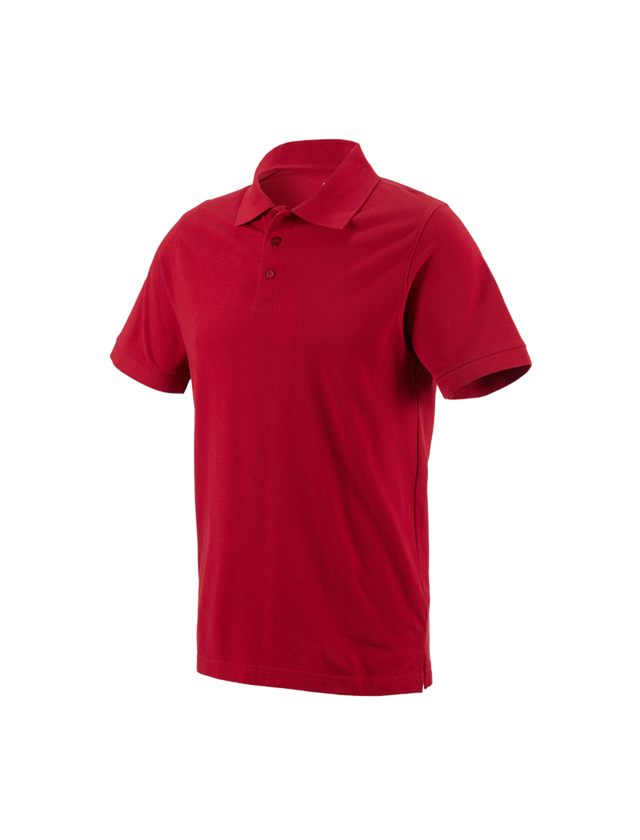 Tričká, pulóvre a košele: Polo tričko e.s. cotton + ohnivá červená