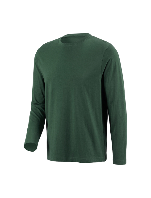 Tričká, pulóvre a košele: Tričko s dlhým rukávom e.s. cotton + zelená