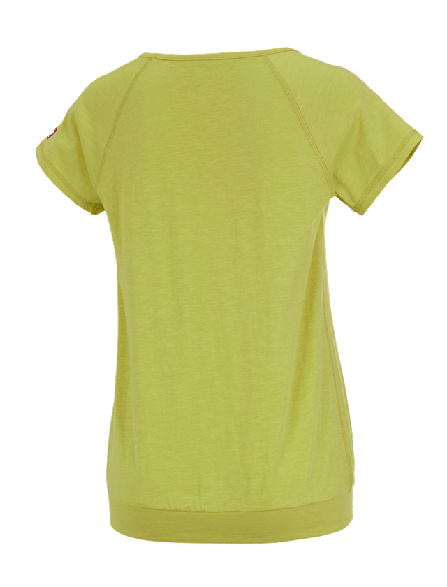 Tričká, pulóvre a košele: Tričko e.s. cotton slub, dámske + májová zelená 1