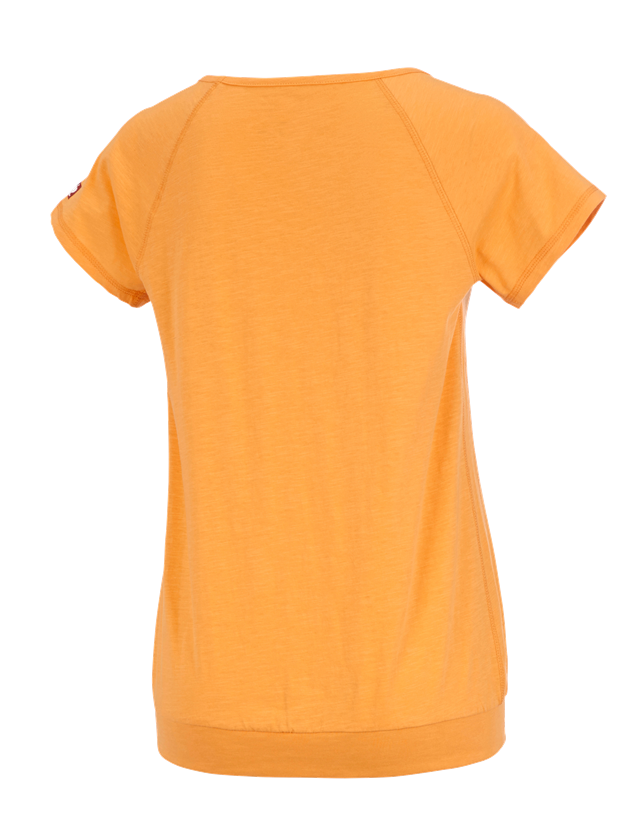 Tričká, pulóvre a košele: Tričko e.s. cotton slub, dámske + svetlooranžová 1