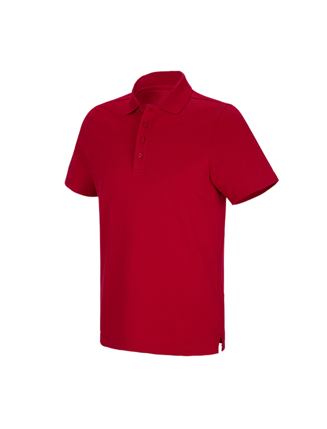 Tričká, pulóvre a košele: Funkčné polo tričko poly cotton e.s. + ohnivá červená