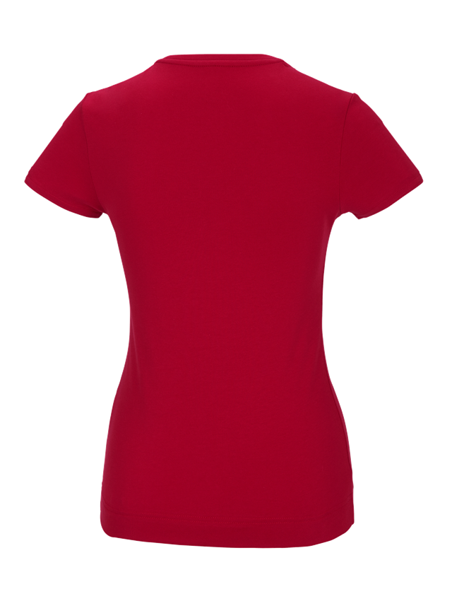 Tričká, pulóvre a košele: Funkčné tričko poly cotton e.s., dámske + ohnivá červená 1