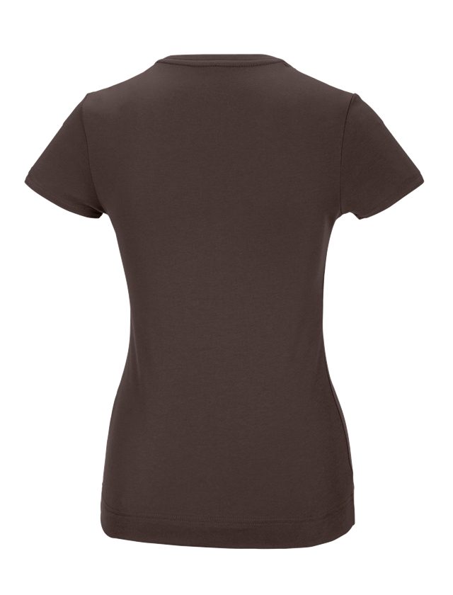 Tričká, pulóvre a košele: Funkčné tričko poly cotton e.s., dámske + gaštanová 1