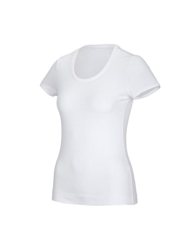 Tričká, pulóvre a košele: Funkčné tričko poly cotton e.s., dámske + biela