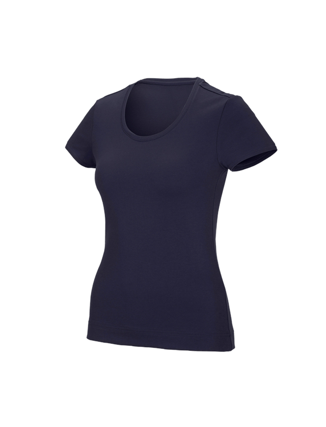 Tričká, pulóvre a košele: Funkčné tričko poly cotton e.s., dámske + tmavomodrá 2