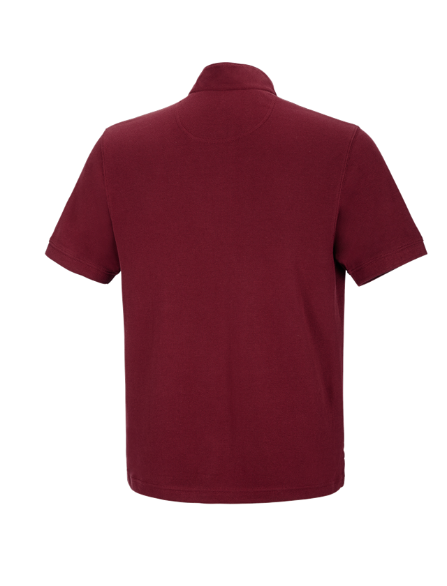 Témy: Polo tričko e.s. cotton Mandarin + rubínová 1