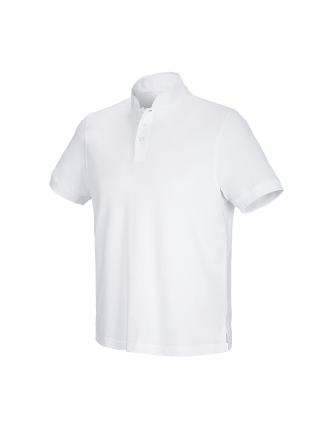 Témy: Polo tričko e.s. cotton Mandarin + biela 2