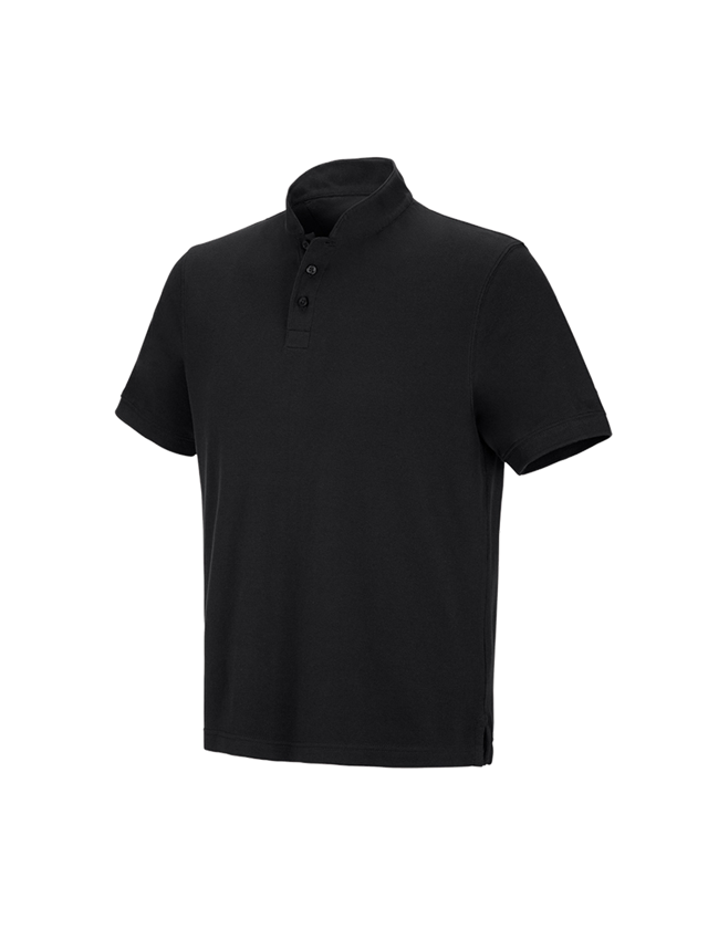 Tričká, pulóvre a košele: Polo tričko e.s. cotton Mandarin + čierna