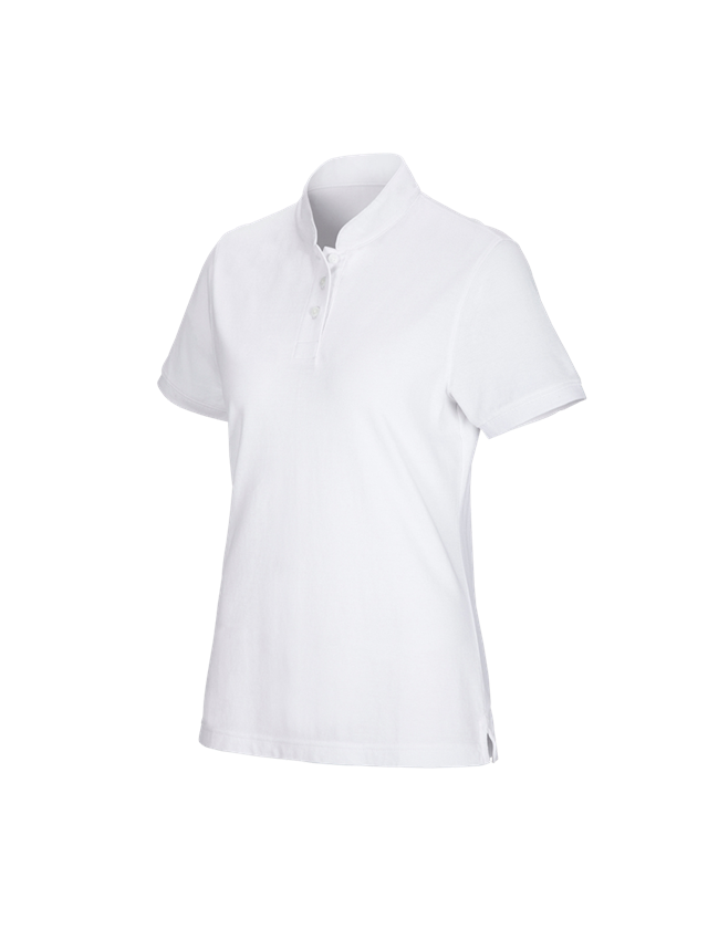 Tričká, pulóvre a košele: Polo tričko e.s. cotton Mandarin, dámske + biela