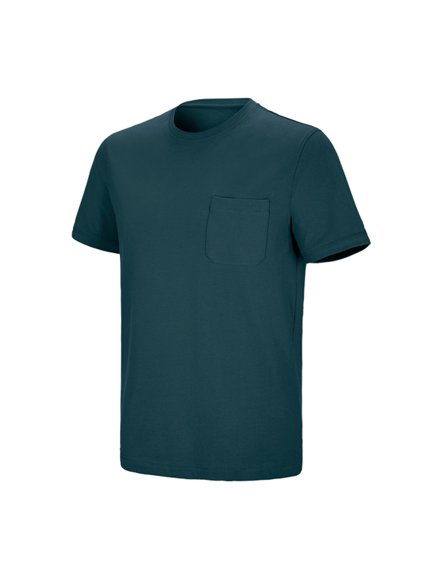 Tričká, pulóvre a košele: Tričko e.s. cotton stretch Pocket + morská modrá