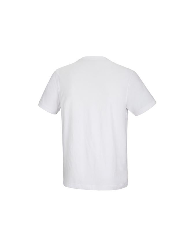 Tričká, pulóvre a košele: Tričko e.s. cotton stretch Pocket + biela 3