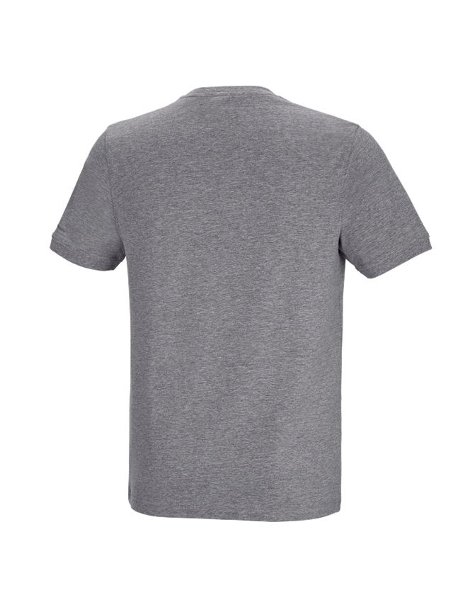 Tričká, pulóvre a košele: Tričko e.s. cotton stretch Pocket + sivá melírovaná 1