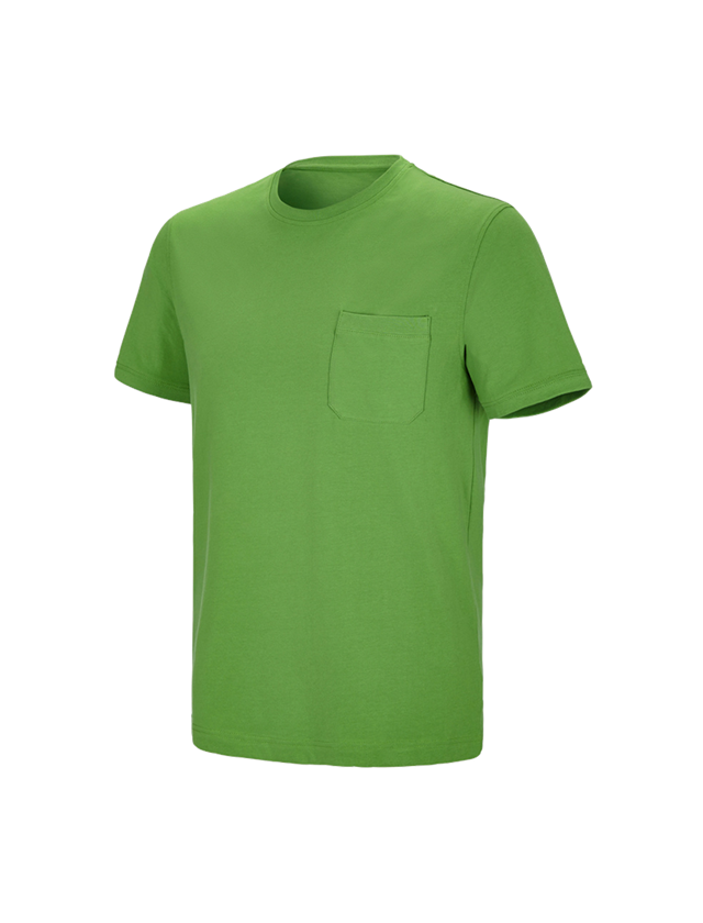 Tričká, pulóvre a košele: Tričko e.s. cotton stretch Pocket + morská zelená