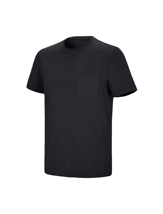 Tričká, pulóvre a košele: Tričko e.s. cotton stretch Pocket + čierna 2