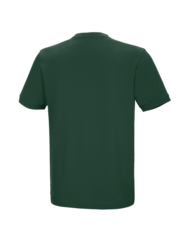 Tričká, pulóvre a košele: Tričko e.s. cotton stretch výstrih do V + zelená 1