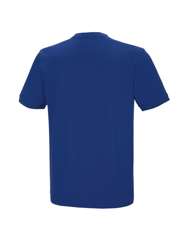 Inštalatér: Tričko e.s. cotton stretch výstrih do V + nevadzovo modrá 3