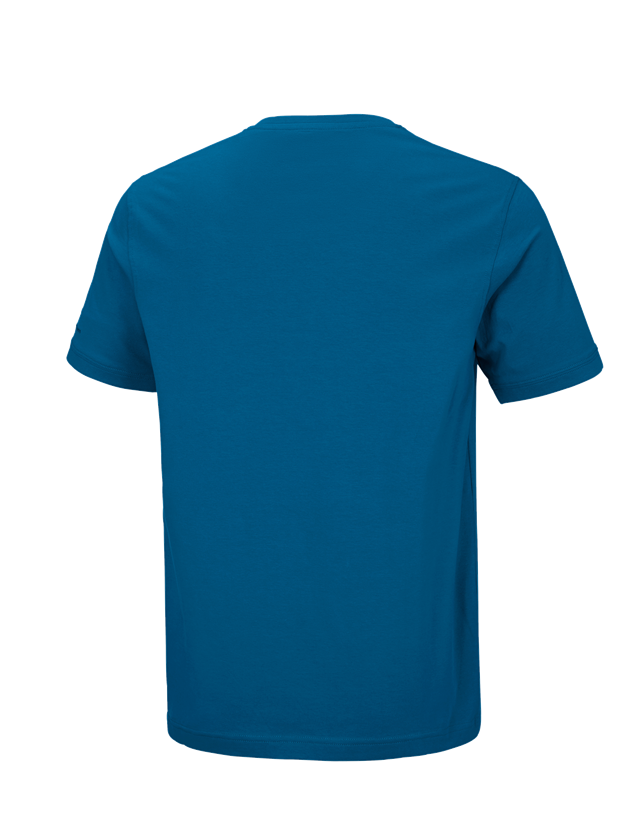 Tričká, pulóvre a košele: Tričko e.s. cotton stretch výstrih do V + atolová 1
