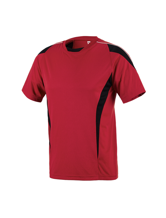 Tričká, pulóvre a košele: Funkčné tričko poly cotton e.s. Silverfresh + červená/čierna 1