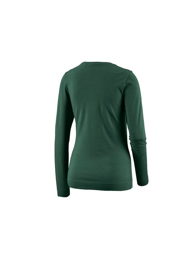Témy: Tričko s dlhým rukávom e.s. cotton stretch, dámske + zelená 1