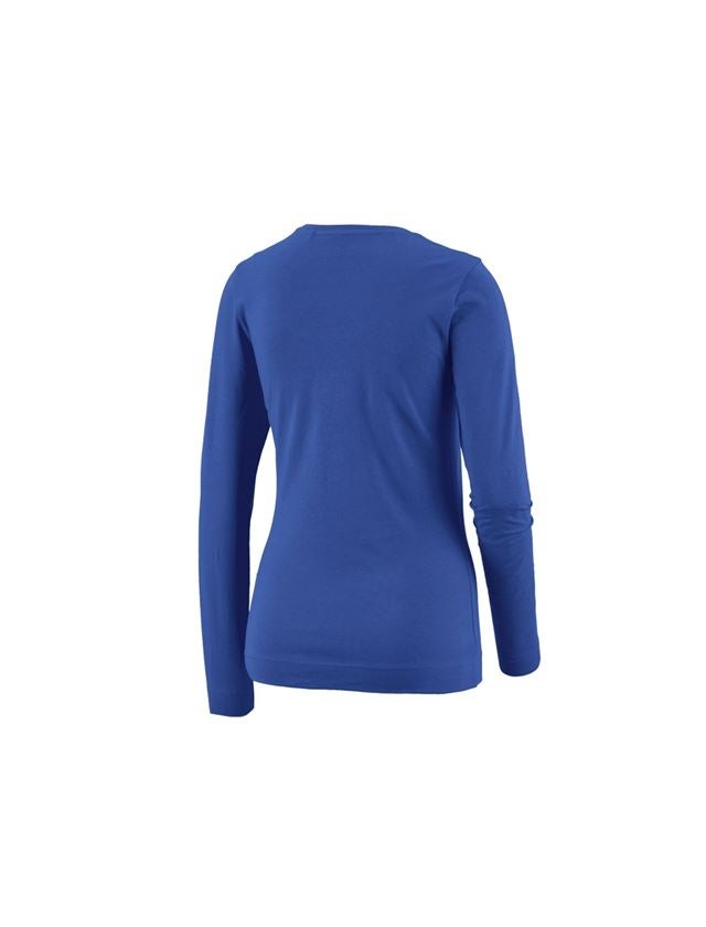 Tričká, pulóvre a košele: Tričko s dlhým rukávom e.s. cotton stretch, dámske + nevadzovo modrá 1