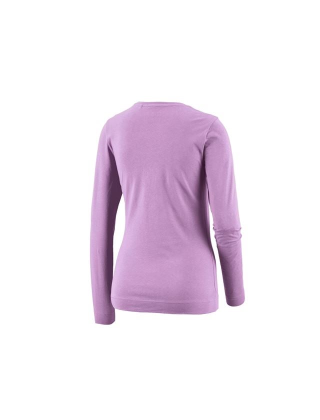 Tričká, pulóvre a košele: Tričko s dlhým rukávom e.s. cotton stretch, dámske + levanduľová 1