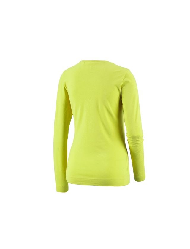 Tričká, pulóvre a košele: Tričko s dlhým rukávom e.s. cotton stretch, dámske + májová zelená 1