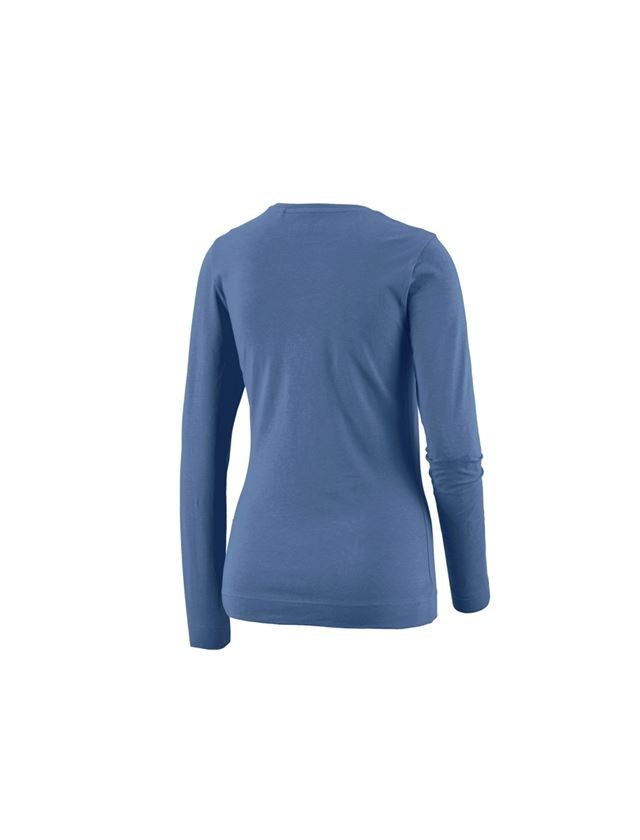 Tričká, pulóvre a košele: Tričko s dlhým rukávom e.s. cotton stretch, dámske + kobaltová 1