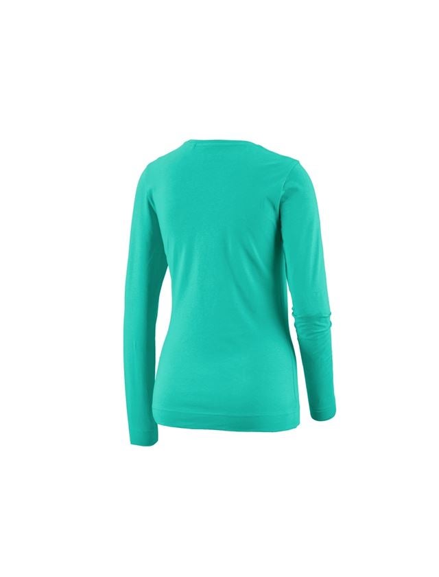 Tričká, pulóvre a košele: Tričko s dlhým rukávom e.s. cotton stretch, dámske + lagúnová 1
