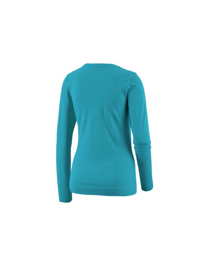 Tričká, pulóvre a košele: Tričko s dlhým rukávom e.s. cotton stretch, dámske + oceán 1