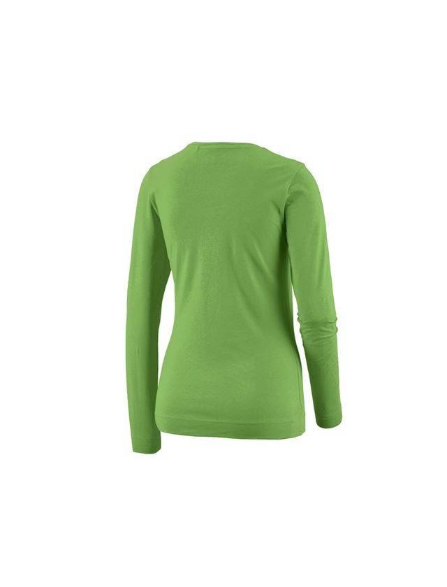 Tričká, pulóvre a košele: Tričko s dlhým rukávom e.s. cotton stretch, dámske + morská zelená 3