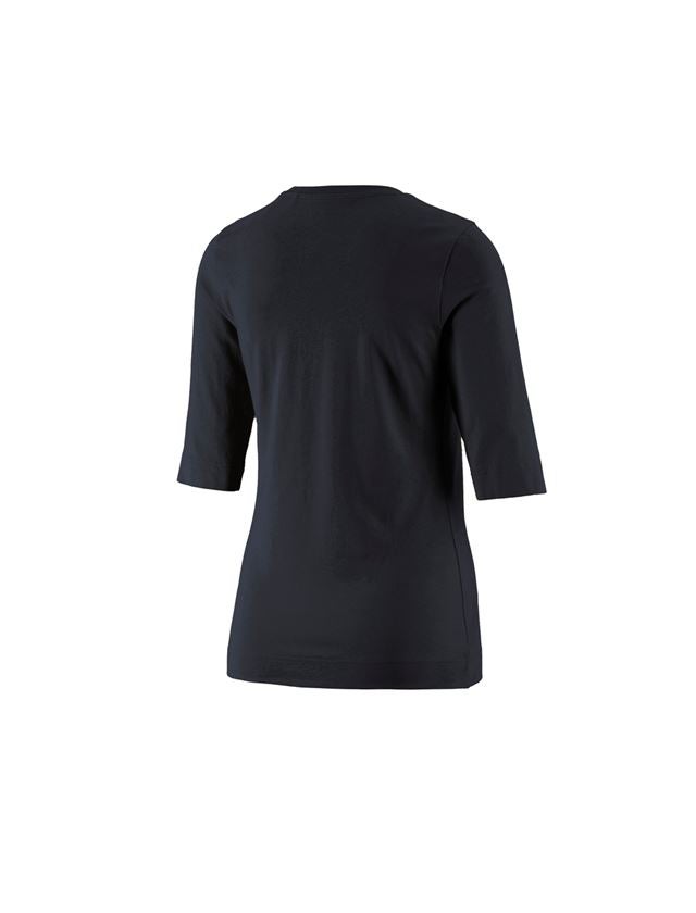 Tričká, pulóvre a košele: Tričko na 3/4 rukáv e.s. cotton stretch, dámske + čierna 2