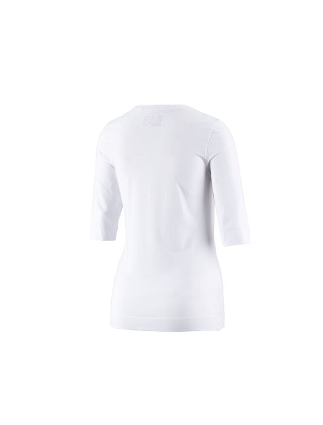 Tričká, pulóvre a košele: Tričko na 3/4 rukáv e.s. cotton stretch, dámske + biela 1