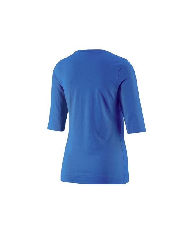 Tričká, pulóvre a košele: Tričko na 3/4 rukáv e.s. cotton stretch, dámske + enciánová modrá 3