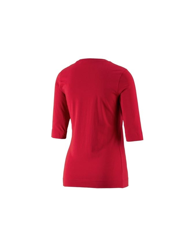 Tričká, pulóvre a košele: Tričko na 3/4 rukáv e.s. cotton stretch, dámske + ohnivá červená 1