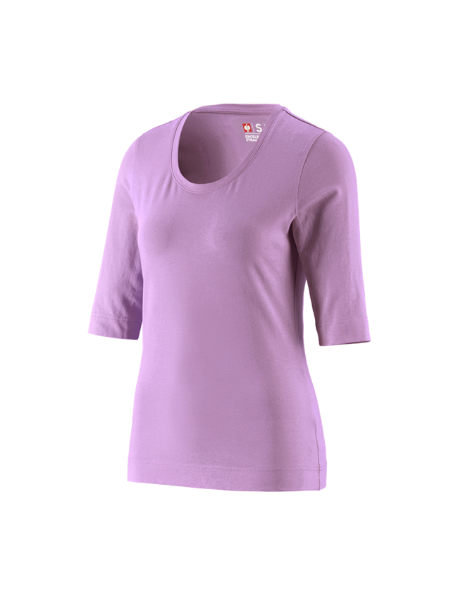 Tričká, pulóvre a košele: Tričko na 3/4 rukáv e.s. cotton stretch, dámske + levanduľová
