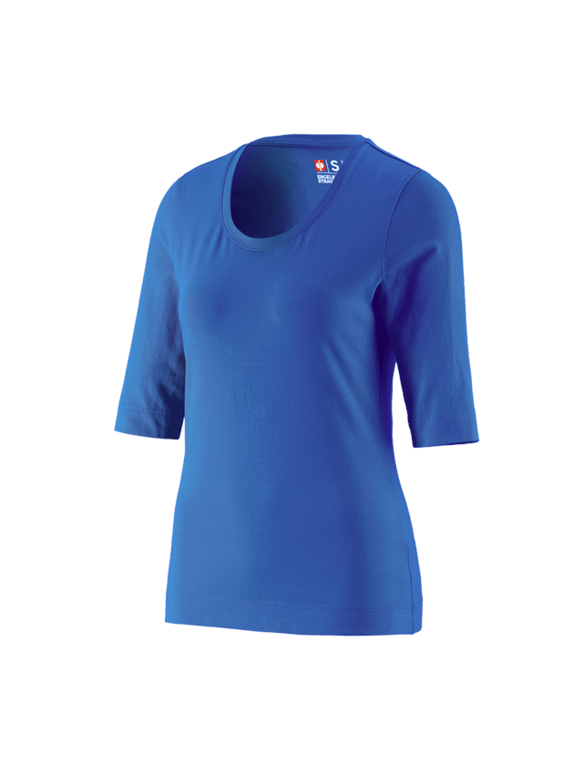 Tričká, pulóvre a košele: Tričko na 3/4 rukáv e.s. cotton stretch, dámske + enciánová modrá 2