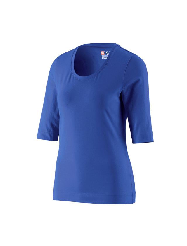 Tričká, pulóvre a košele: Tričko na 3/4 rukáv e.s. cotton stretch, dámske + nevadzovo modrá